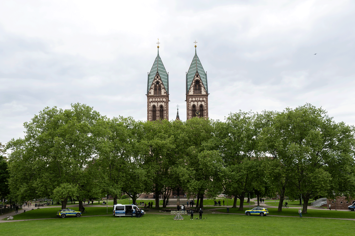 Blick auf den Stühlinger Kirchplatz