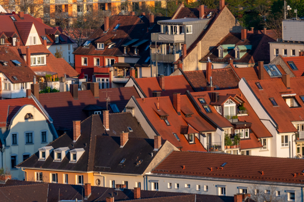 Potenzialananalyse Dachausbau Blick auf Freiburger Dächer