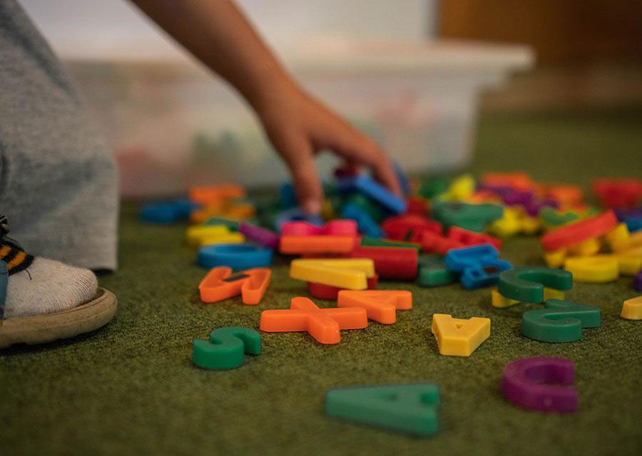 Buchstaben aus Plastik