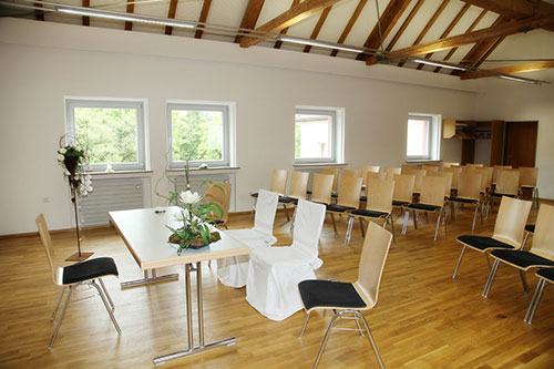 Der Bürgersaal in Munzingen, in dem Trauungen stattfinden.