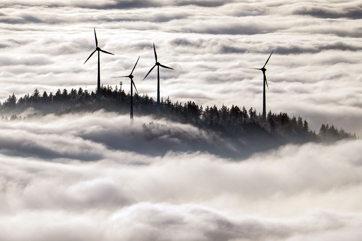 Windkraftanlagen auf dem Roßkopf