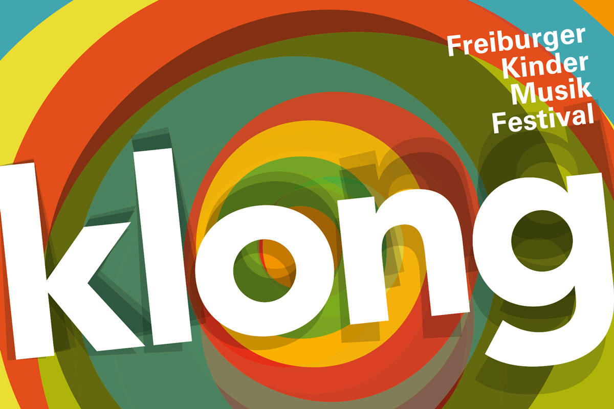 Klong Schriftzug auf farbigen Kreisen