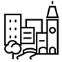 Icon: Stadtgebäude